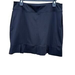 Lady Pinseeker black golf pickleball skort skirt size large